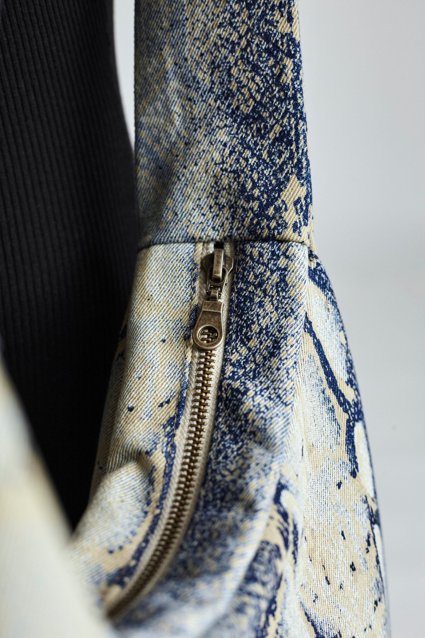 Snake Denim Bag